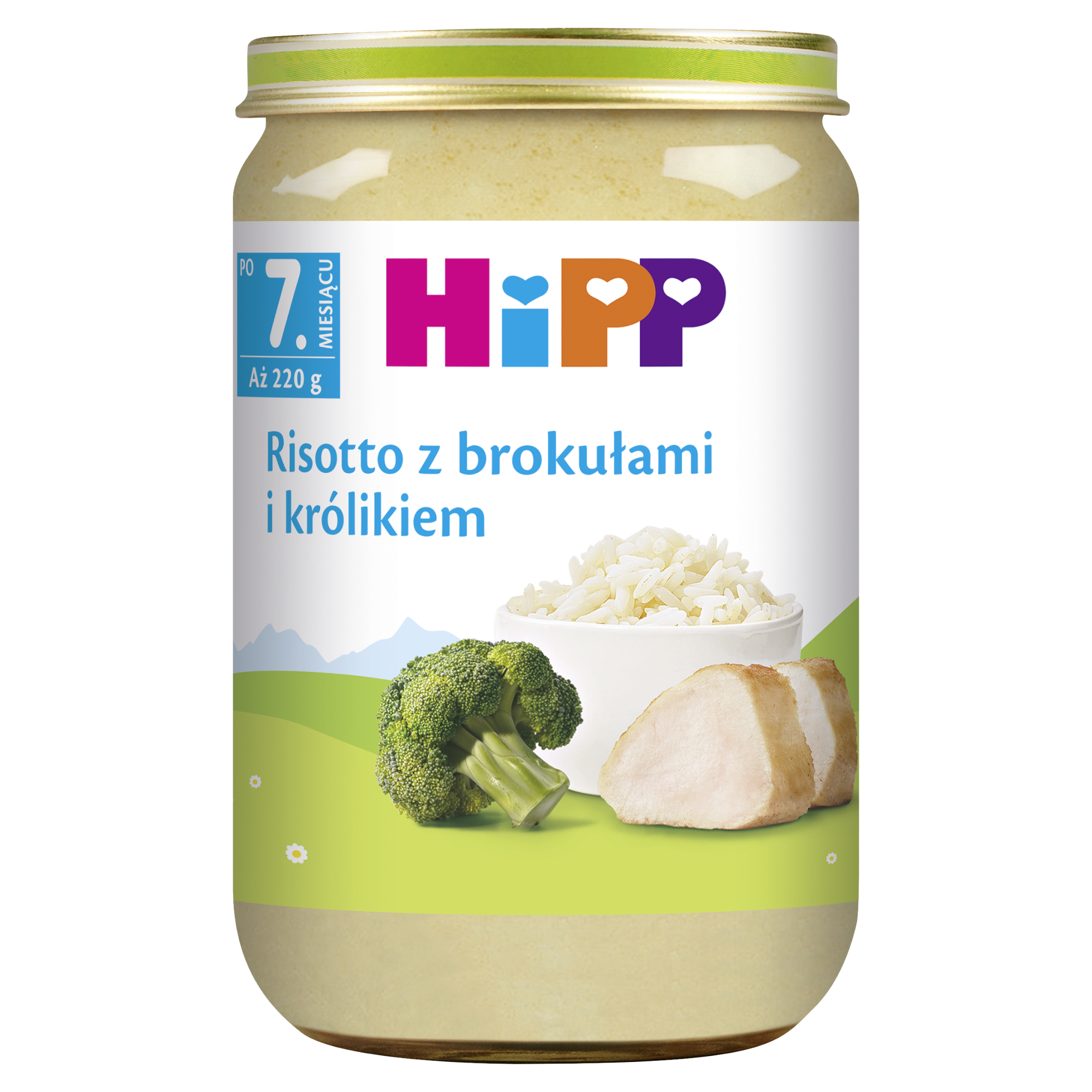 HIPP Risotto z brokułami i królikiem po 7 miesiącu - 220 g, cena, opinie, właściwości zdjęcie