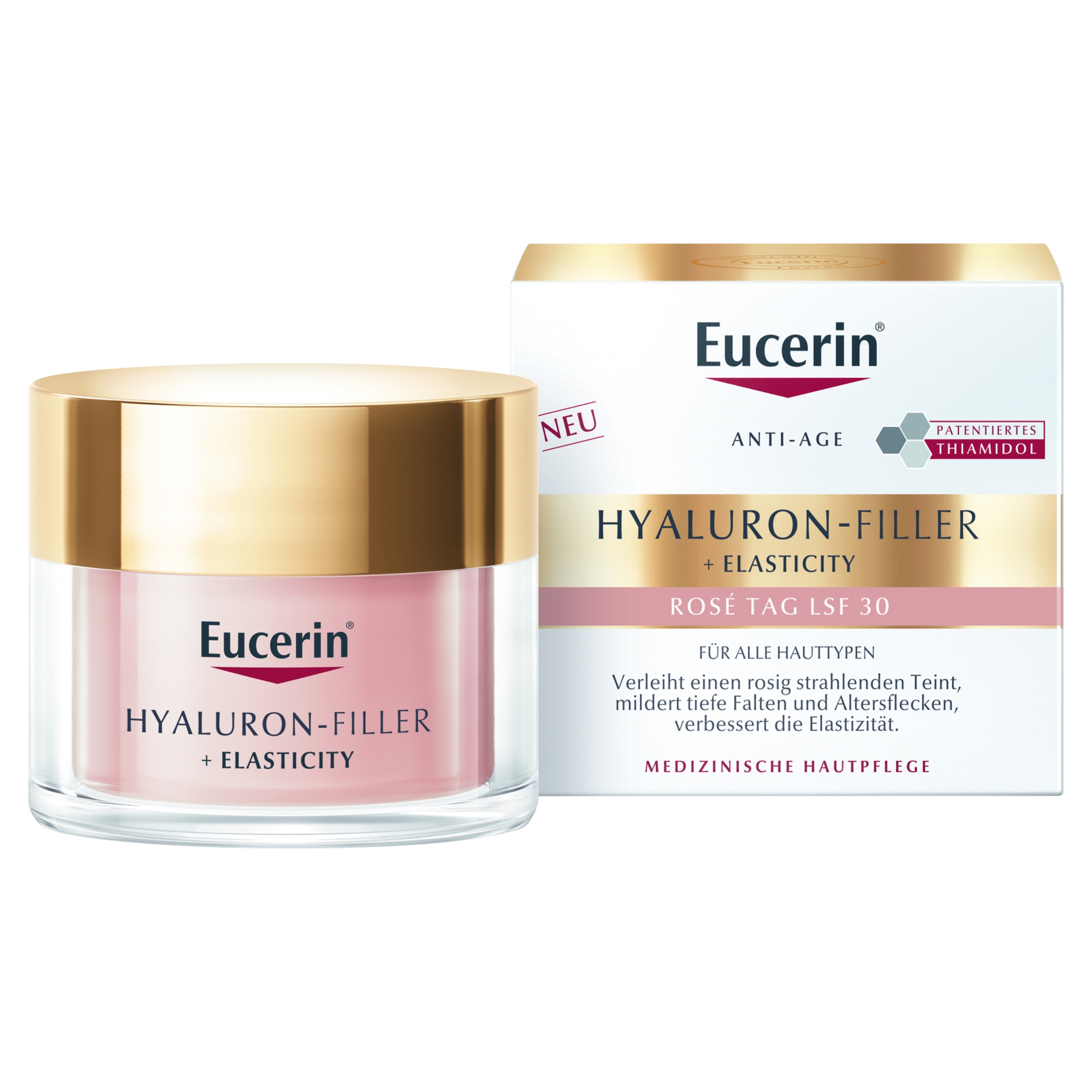 Eucerin Hyaluron-Filler + Elasticity Różany Krem anti-age na dzień SPF 30 50 ml zdjęcie