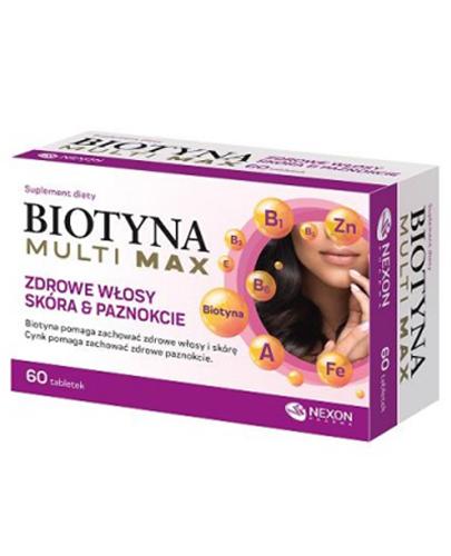 Biotyna Multi Max - 60 tabl. Na wypadanie włosów - cena, opinie, właściwości zdjęcie