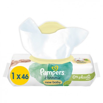 Pampers Harmonie New Baby chusteczki pielęgnacyjne 46 sztuk