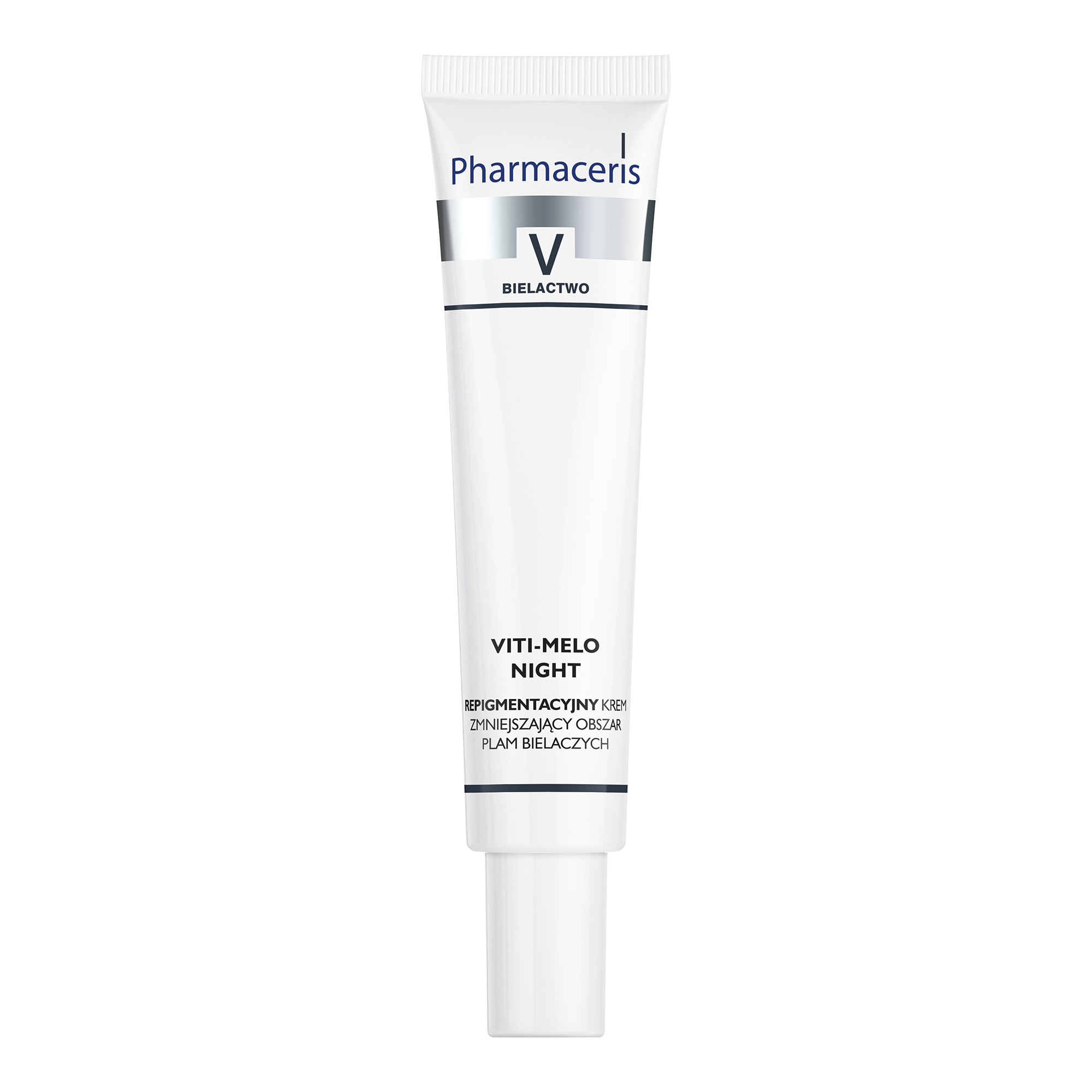 PHARMACERIS V VITI-MELO NIGHT Krem repigmentacyjny zmniejszający obszar plam bielaczych - 40 ml 