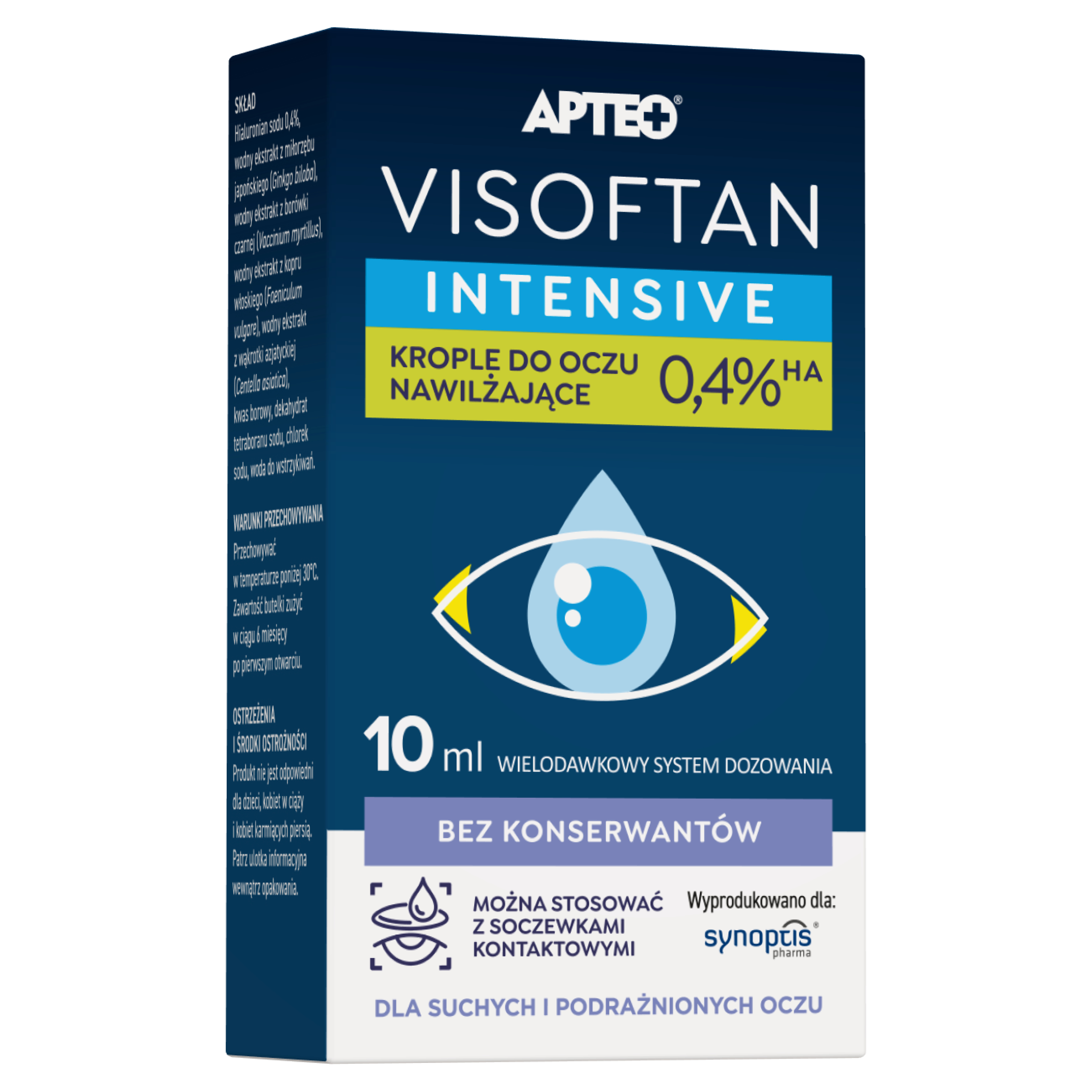 Apteo, Visoftan Intensive, krople do oczu, 10 ml zdjęcie
