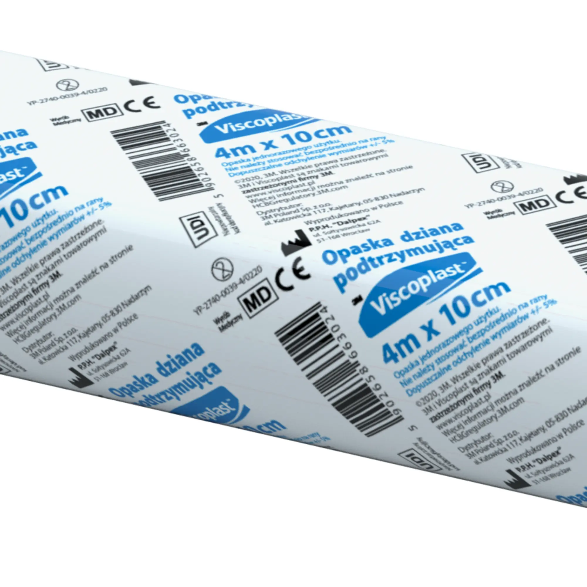 Viscoplast opaska podtrzymująca dziana 4m x 10cm 1 sztuka