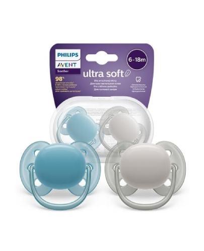 Avent Ultra Soft SCF091/17 Smoczek uspokajający 6-18 m, 2 sztuki zdjęcie