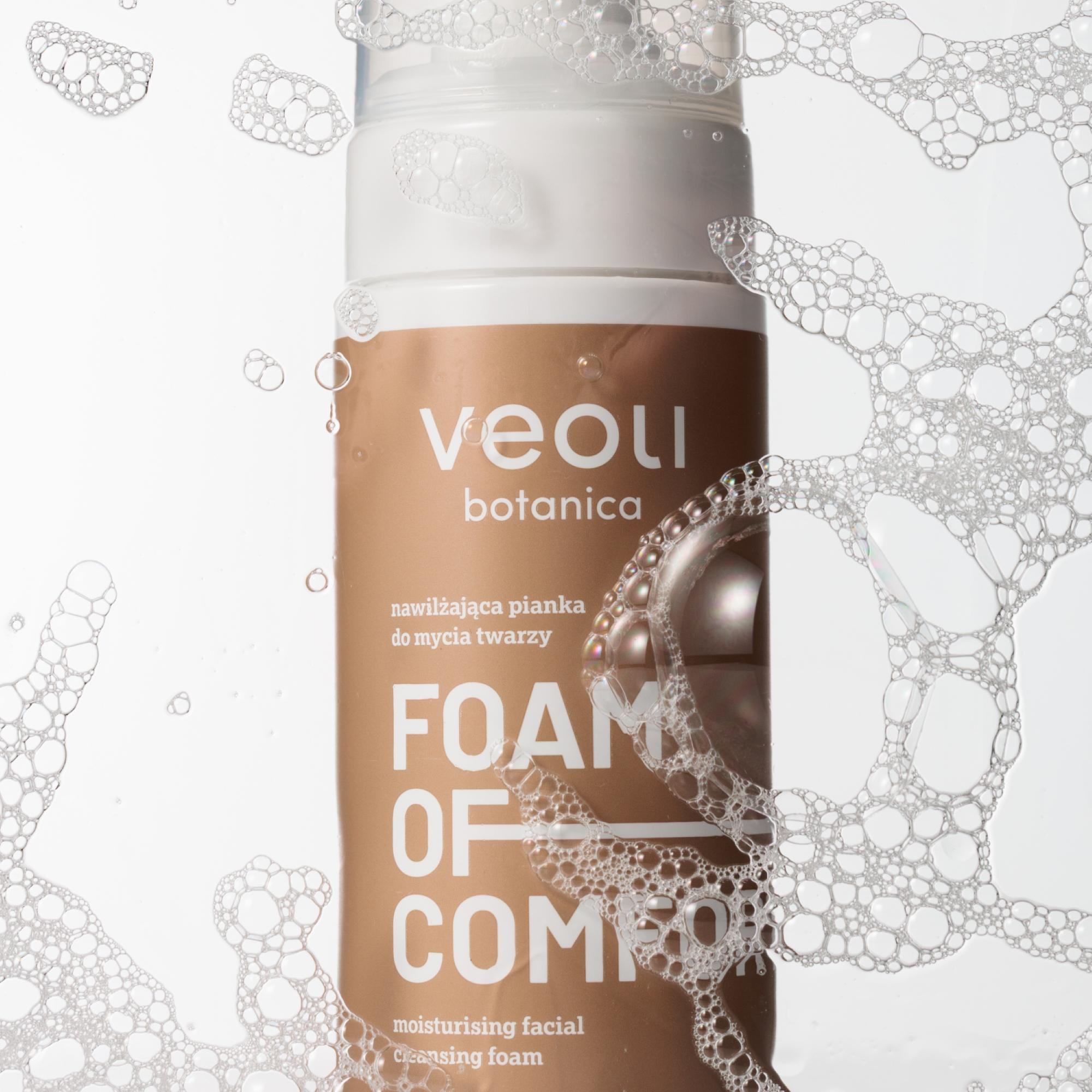 Veoli Botanica Foam Of Comfort Nawilżająca pianka do mycia twarzy, 150 ml