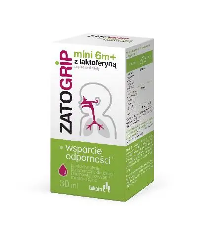 Zatogrip Mini z laktoferyną 6 m+, 30 ml zdjęcie