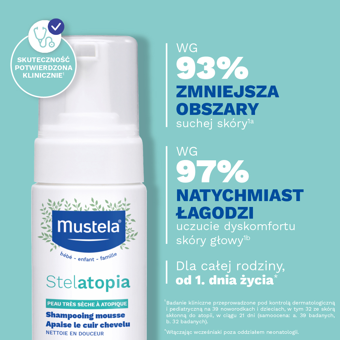 MUSTELA STELATOPIA Szampon w piance - 150 ml