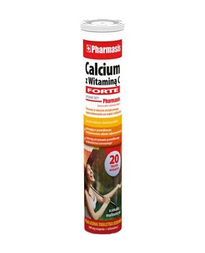 PHARMASIS Calcium z Witaminą C Forte - 20 tabl. zdjęcie
