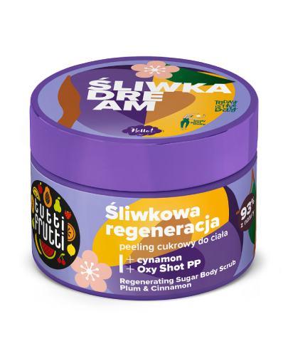 Farmona Tutti Frutti regenerujący peeling cukrowy do ciała śliwka i cynamon + Oxy Shot PP 300 g zdjęcie