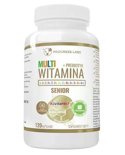 Progress Labs Multiwitamina Complex Senior + Prebiotyk 120 kapsułek zdjęcie