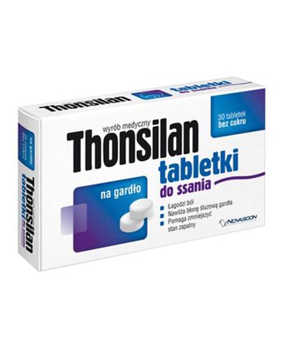 Thonsilan tabletki do ssania na gardło - 30 tabl. - cena, opinie, właściwości zdjęcie