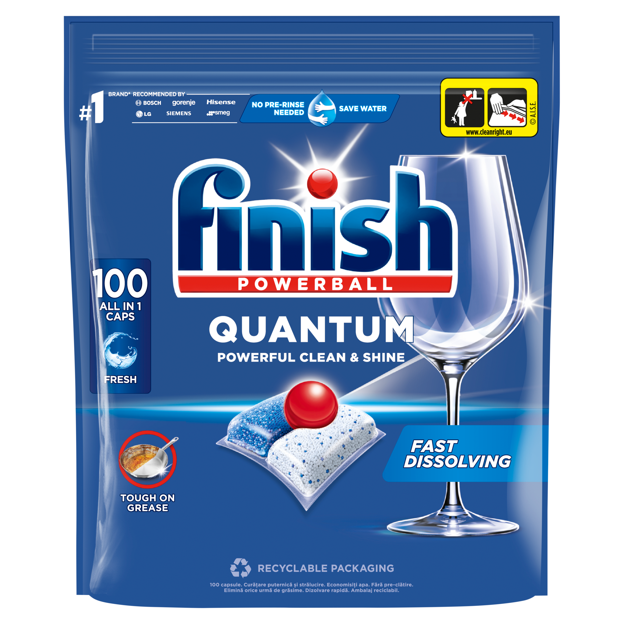 Finish Quantum Kapsułki do Zmywarki Regular, 100 sztuk zdjęcie