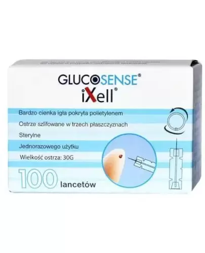 Glucosence iXell lancety 100 sztuk zdjęcie