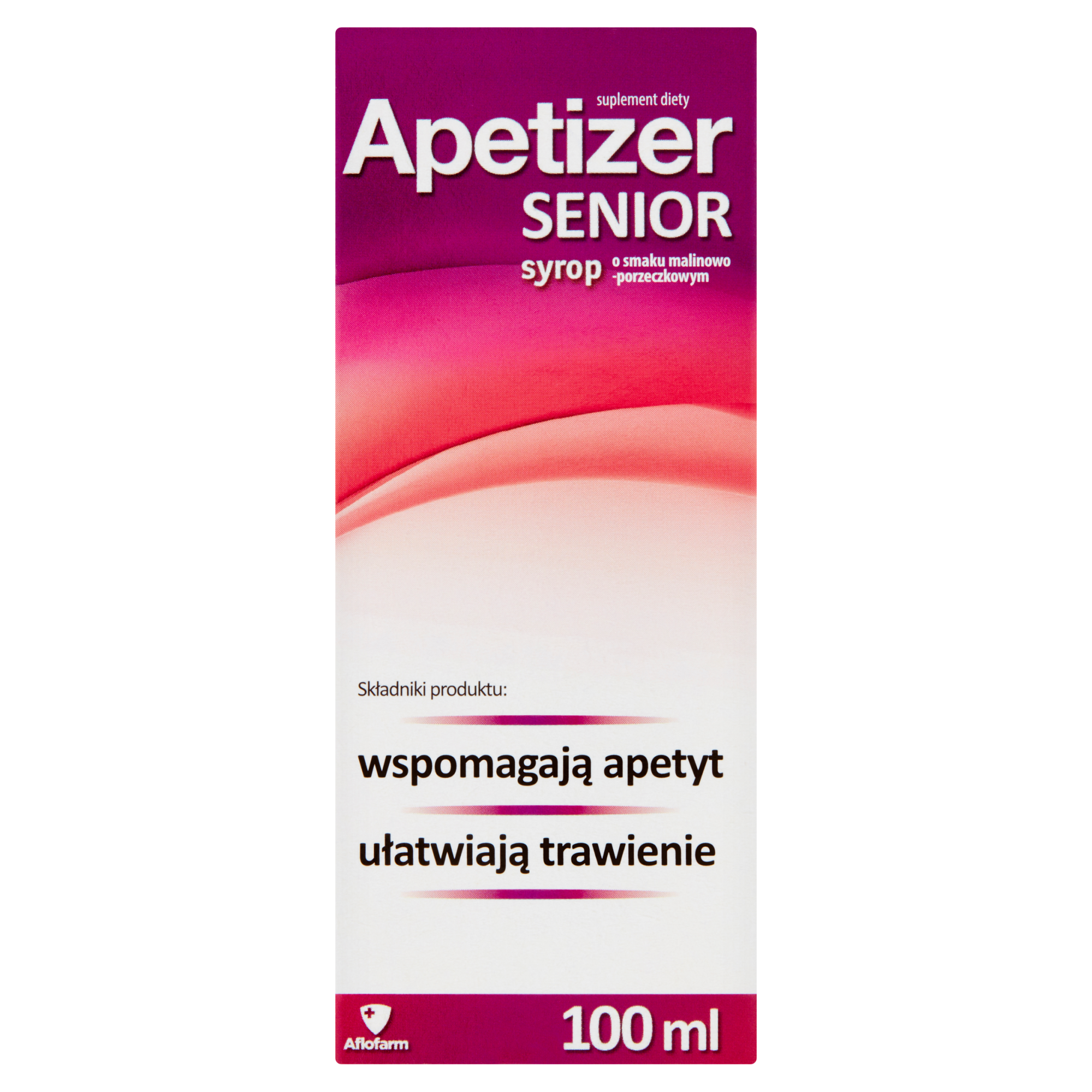 Apetizer Senior Syrop o smaku malinowo-porzeczkowym 100 ml zdjęcie