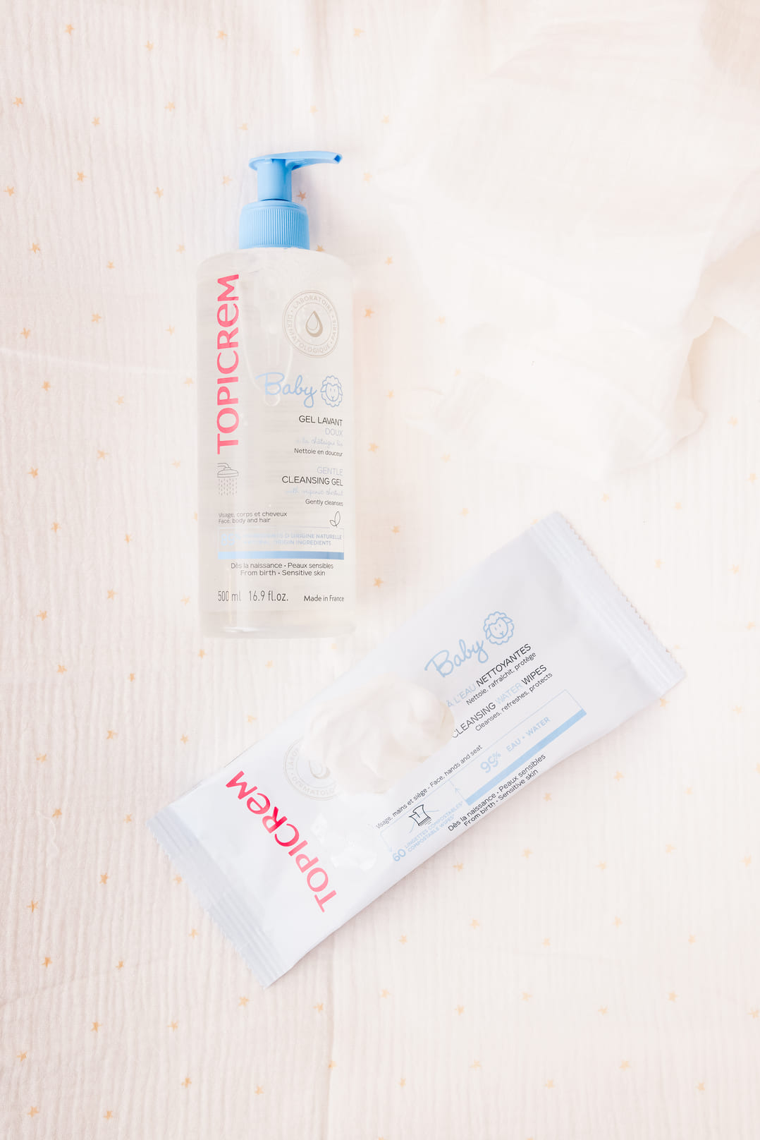 Topicrem, Baby Gentle Cleansing Gel, delikatny żel do mycia ciała i włosów, 500 ml