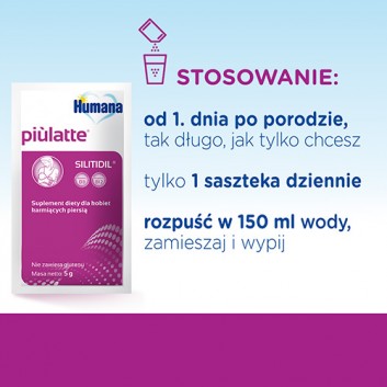 HUMANA Piùlatte, 8 x 5 g
