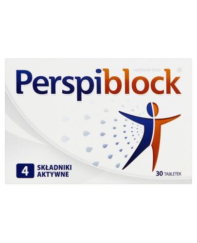 PERSPIBLOCK Hamuje nadmierne wydzielanie potu, 30 tabletek zdjęcie