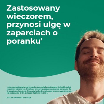 Dulcobis krótkotrwałe leczenie zaparć 5mg 20 tabletek dojelitowych 