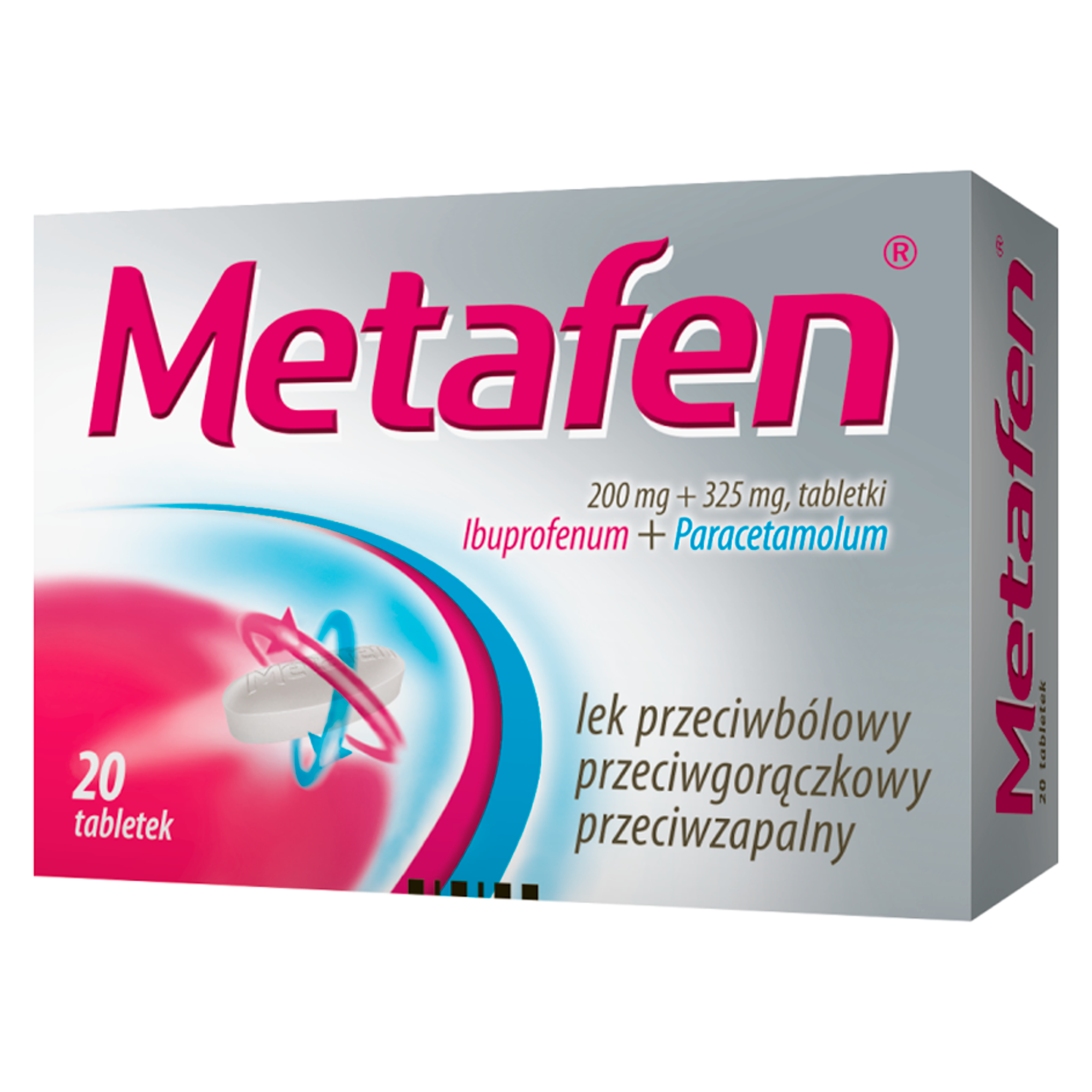 Metafen 200mg + 325mg 20 tabletek zdjęcie