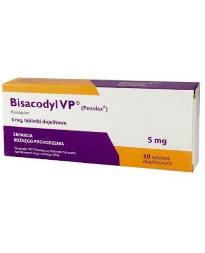 Bisacodyl VP, 5 mg, tabletki dojelitowe, 30 sztuk zdjęcie