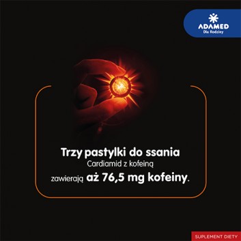 CARDIAMID Z KOFEINĄ Smak cytrusowy, 8 pastylek