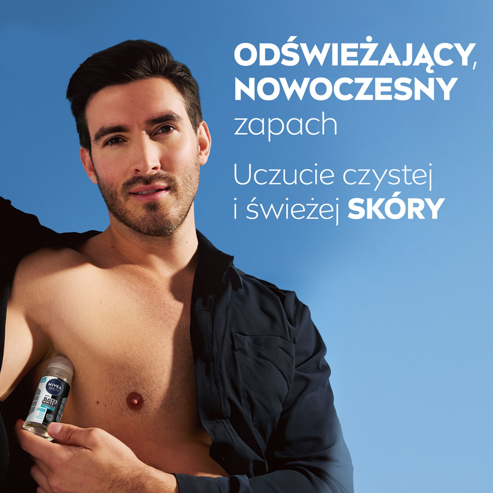 Nivea Men Black&White Invisible Fresh antyperspirant w kulce 50 ml