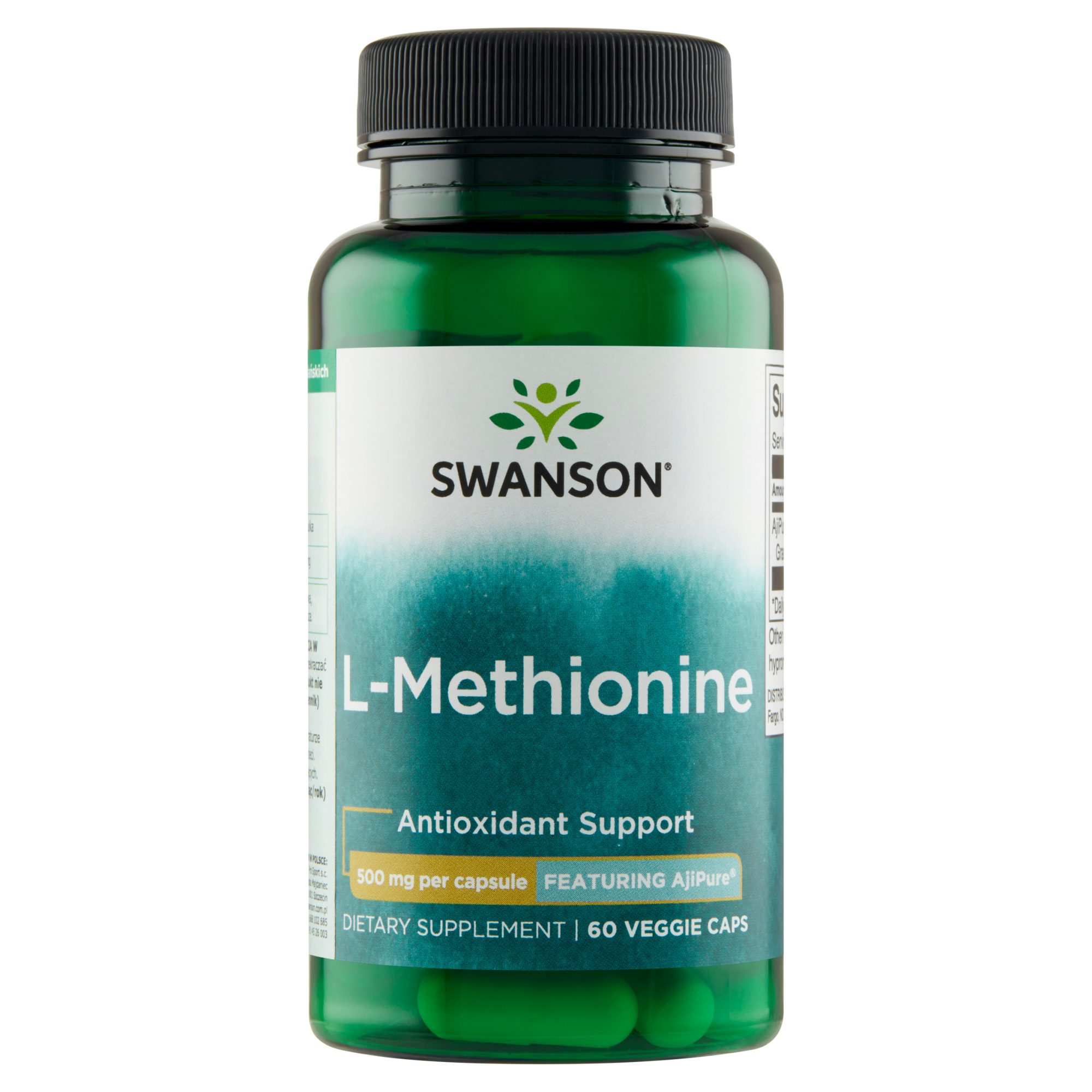 SWANSON AjiPure L-Metionina 500 mg - 60 kaps. zdjęcie