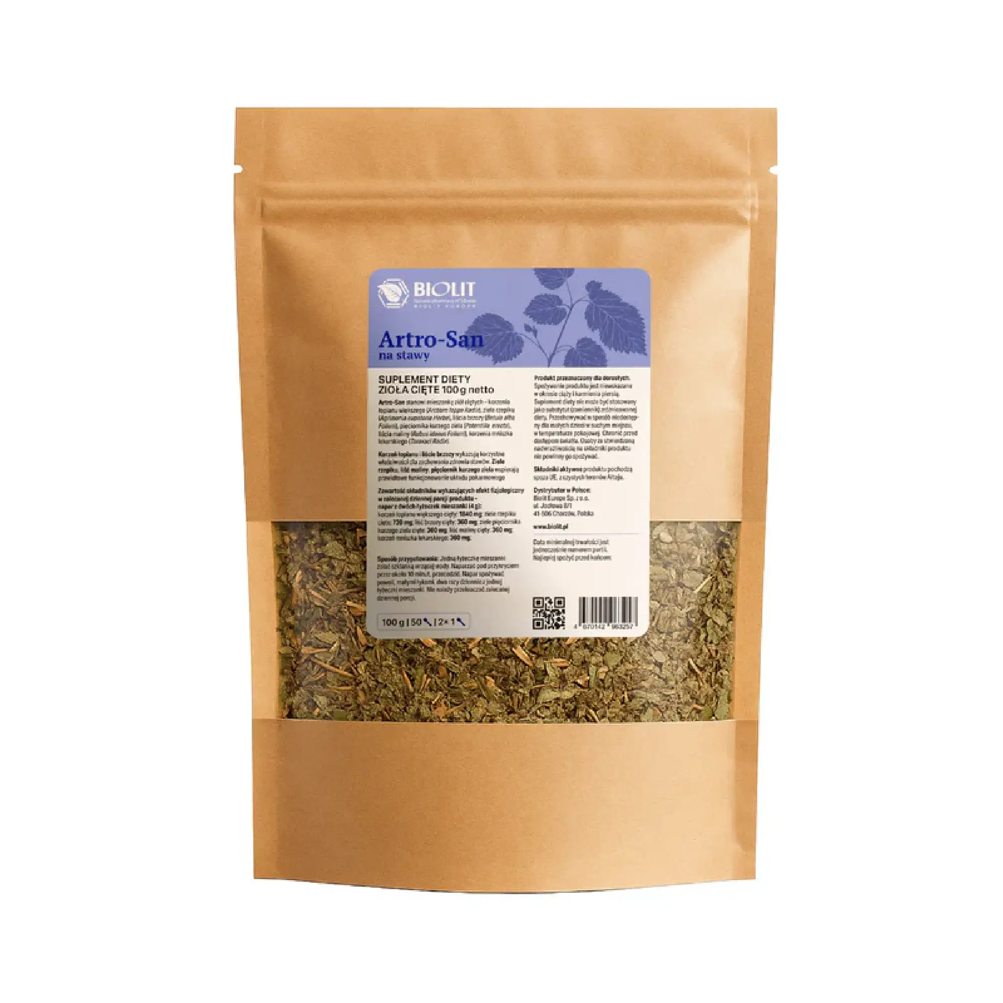 Biolit Artro-San, zioła cięte, 95 g zdjęcie