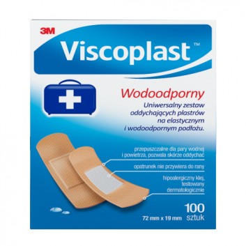 Viscoplast plaster wodoodporny 72mm x 19mm 100 sztuk