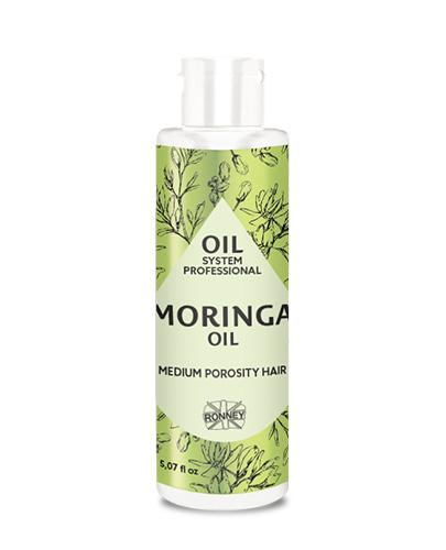 RONNEY Professional Oil System Olej MORINGA, Włosy średnioporowate 150 ml zdjęcie