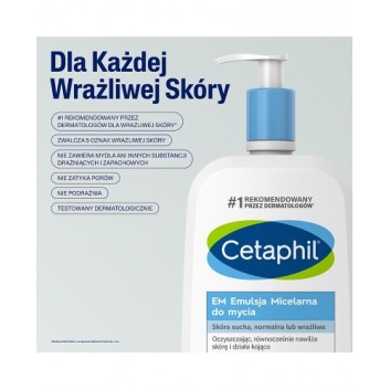 Cetaphil EM, emulsja micelarna do mycia, 1000 ml
