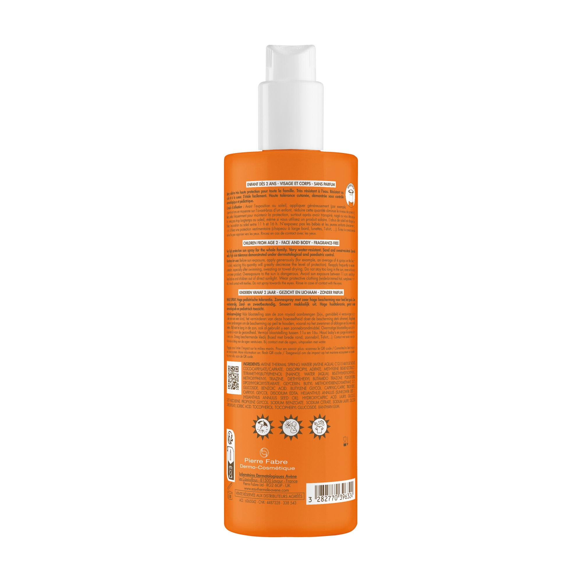 Avene, Spray dla rodziny bardzo wysoka ochrona SPF 50+, 400 ml