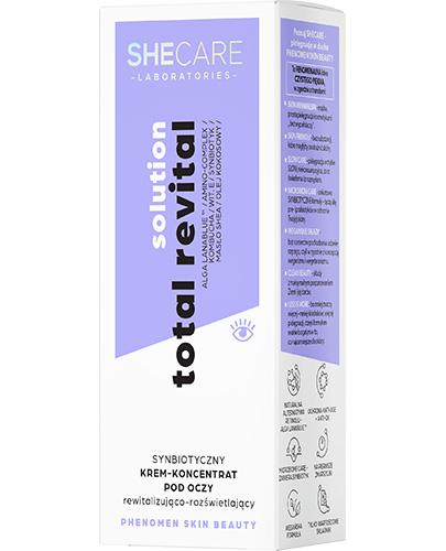 SHECARE Total Revital Solution Synbiotyczny Krem-Koncentrat pod oczy rewitalizująco-rozświetlający, 15 ml zdjęcie