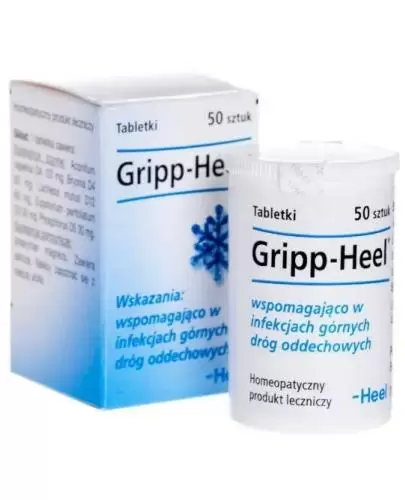 Gripp-Heel - 50 tabl. Na przeziębienie i grypę - cena, opinie, właściwości  zdjęcie
