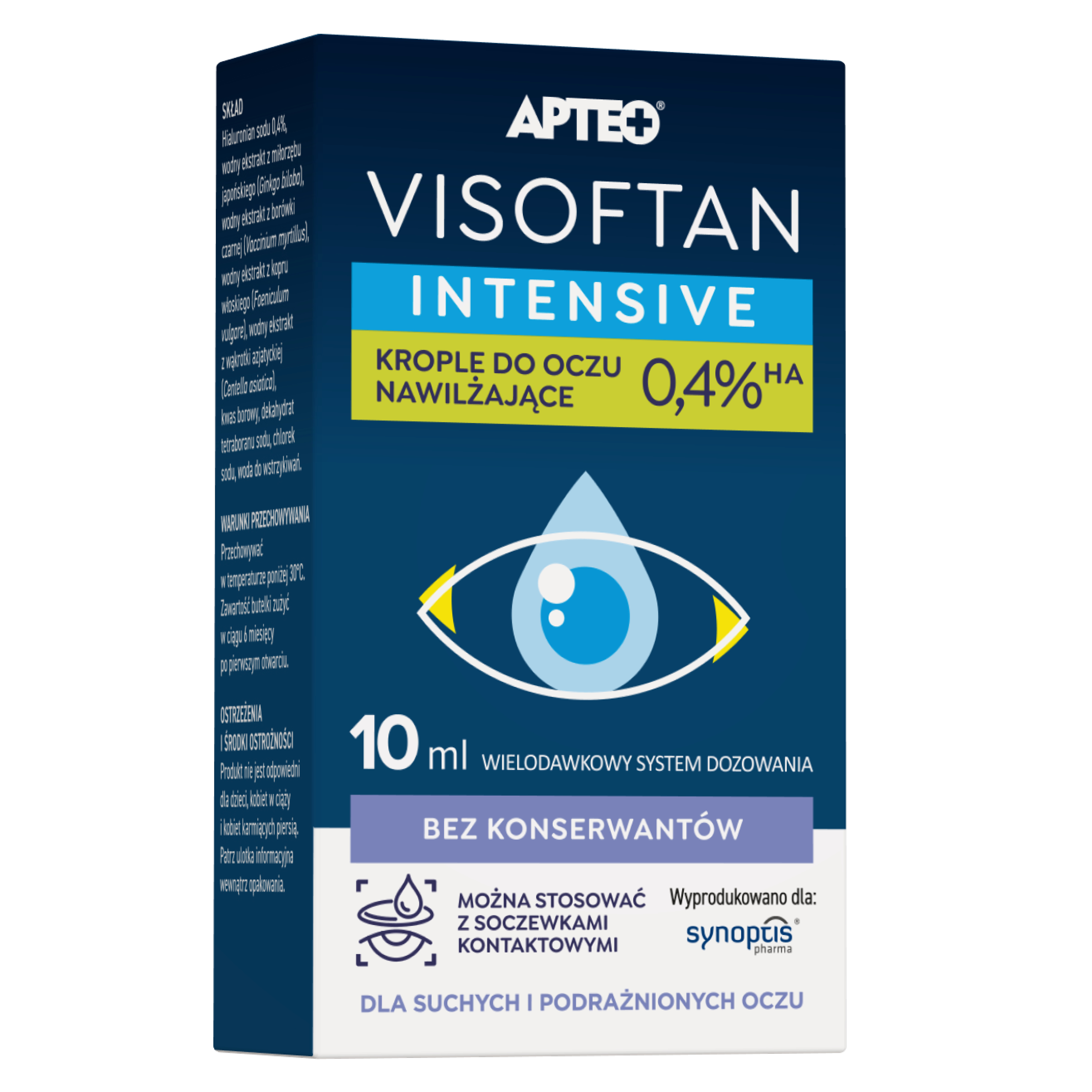 Apteo, Visoftan Intensive, krople do oczu, 10 ml zdjęcie