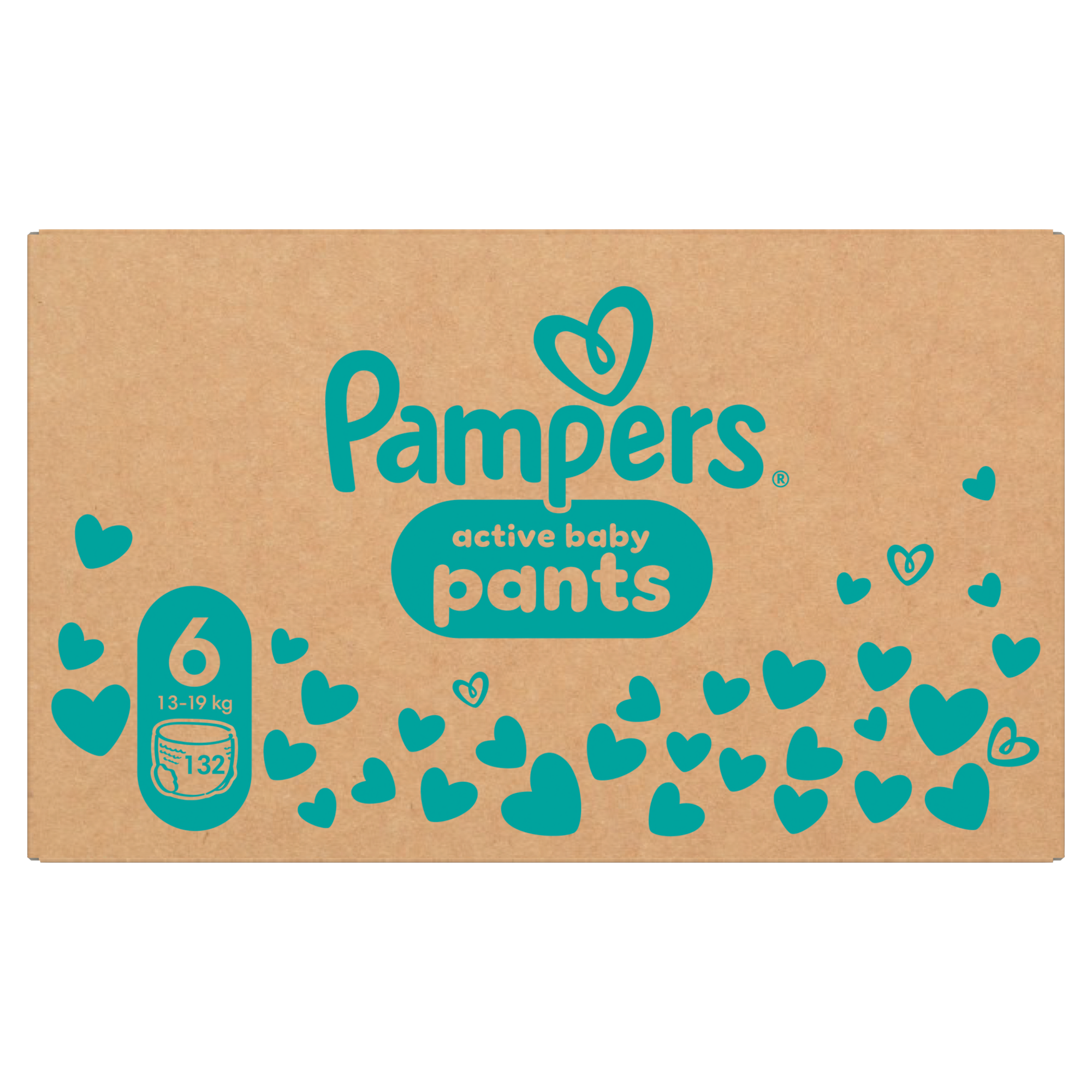 Pampers Active Baby, Pieluchomajtki rozmiar 6, 13-19 kg, 132 sztuki zdjęcie
