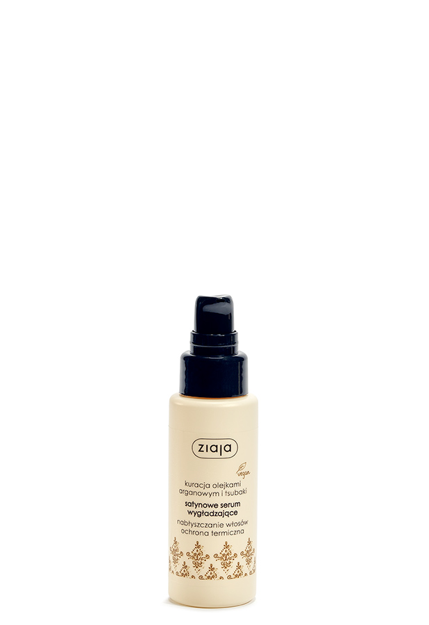 Ziaja Kuracja olejkami arganowym i tsubaki serum satynowe wygładzające włosy 50 ml zdjęcie