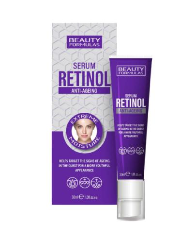 Beauty Formulas, Serum do twarzy z retinolem Anti-Ageing, 30 ml zdjęcie