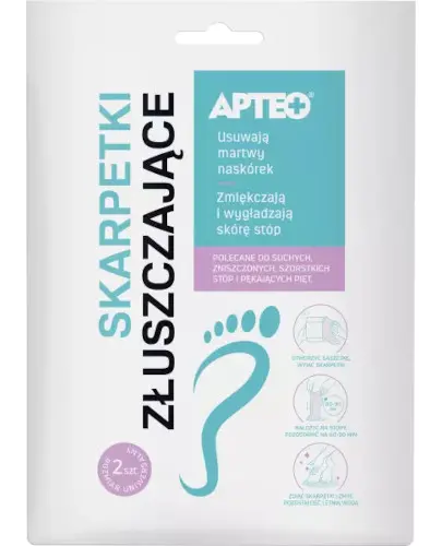 Apteo skarpetki złuszczające 1 sztuka zdjęcie