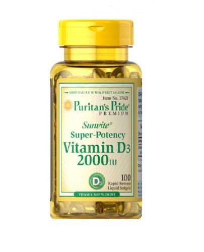 PURITAN'S PRIDE WITAMINA D3 2000IU - 100 kaps. zdjęcie