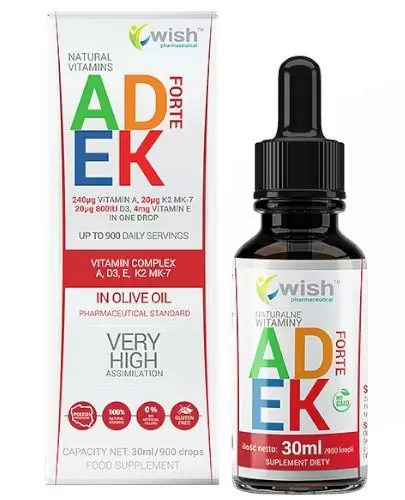 Wish Witamina ADEK Forte Complex w kroplach 30 ml zdjęcie