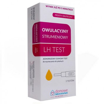 Test owulacyjny LH strumieniowy, 5 sztuk
