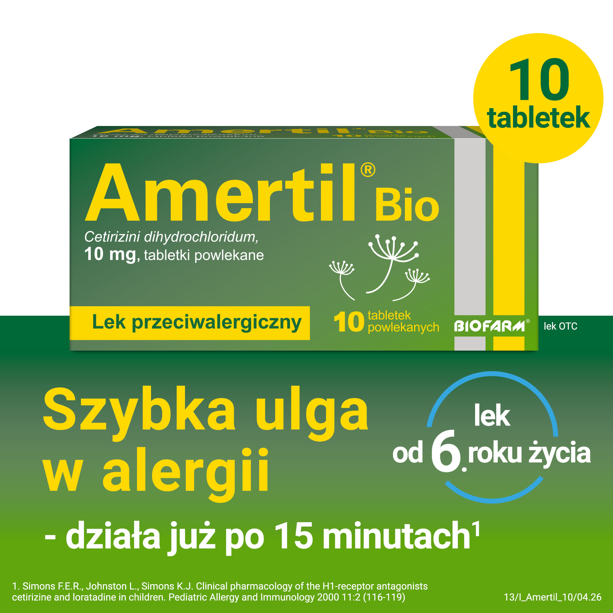 Amertil Bio 10mg 10 tabletek