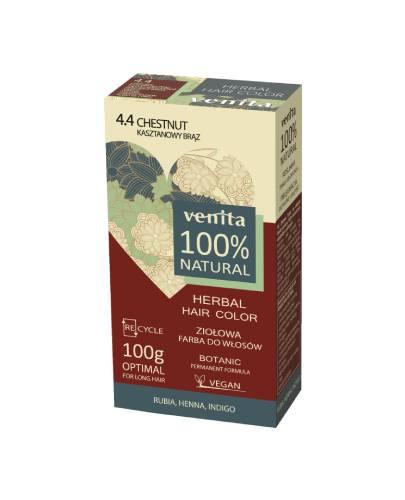 Venita Herbal Hair Color, ziołowa farba do włosów, 4.4 Kasztanowy Brąz, 100 g zdjęcie
