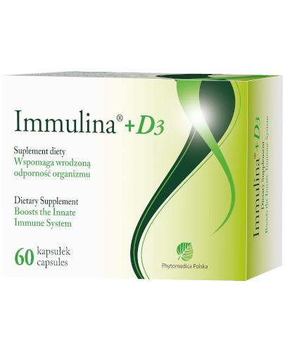 Immulina +D3 60 kapsułek zdjęcie