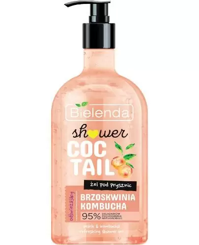 Bielenda Shower Coctail odświeżający żel pod prysznic brzoskwinia + kombucha 400 ml zdjęcie