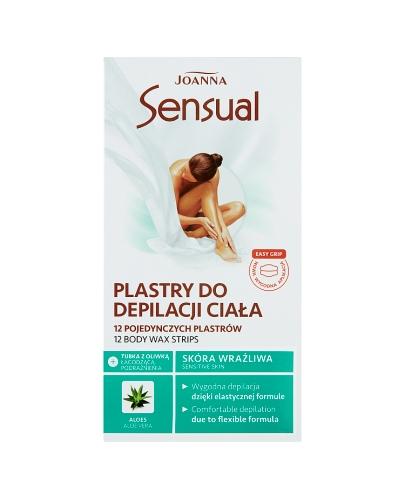 JOANNA SENSUAL Plastry do depilacji ciała, skóra wrażliwa - 12 szt. zdjęcie