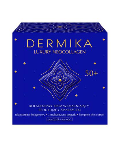 Dermika Luxury Neocollagen Krem wzmacniający dzień / noc 50 +, 50 ml, cena, opinie, skład zdjęcie