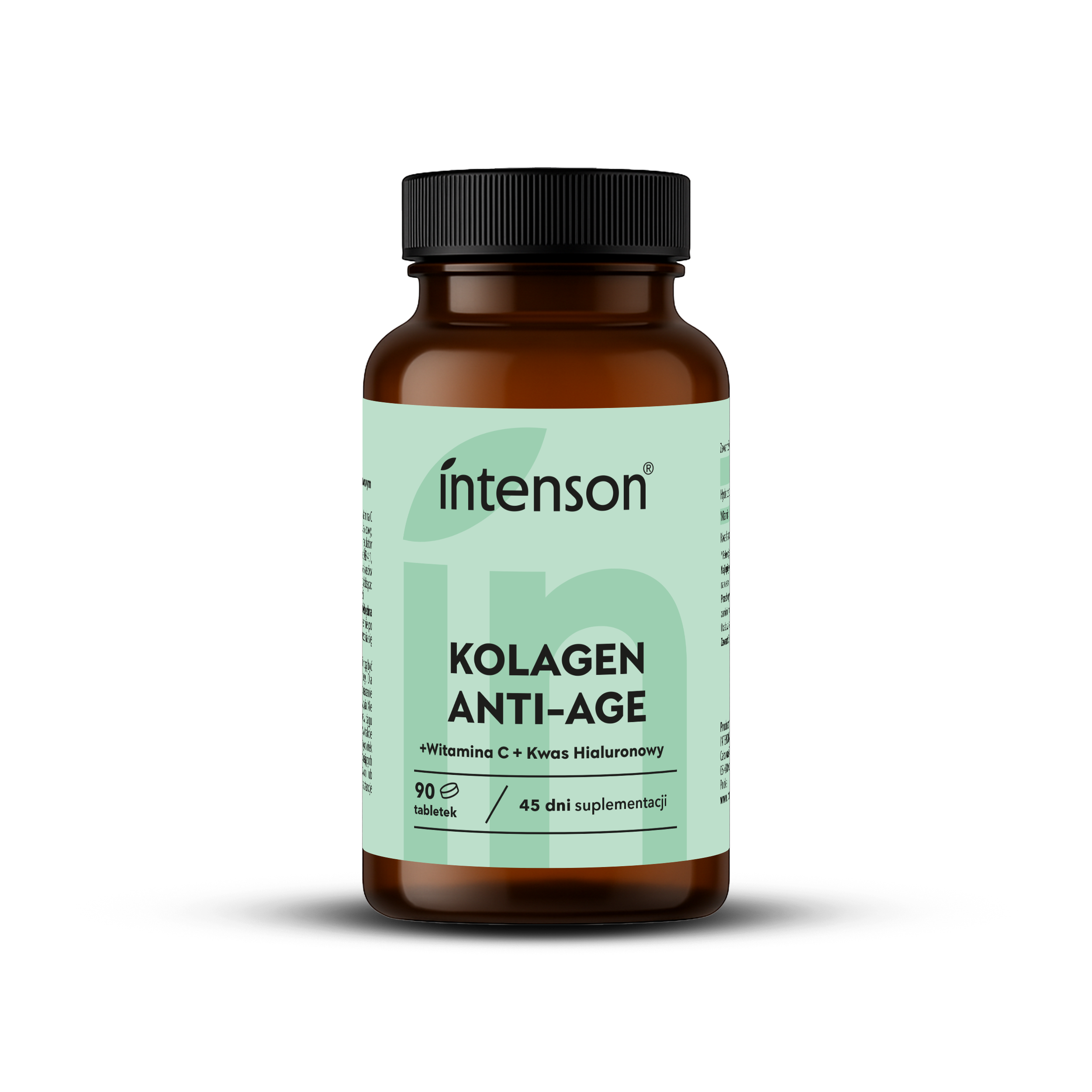 Intenson Kolagen + Hialuron + Wit C Anti-age 90 tabletek zdjęcie