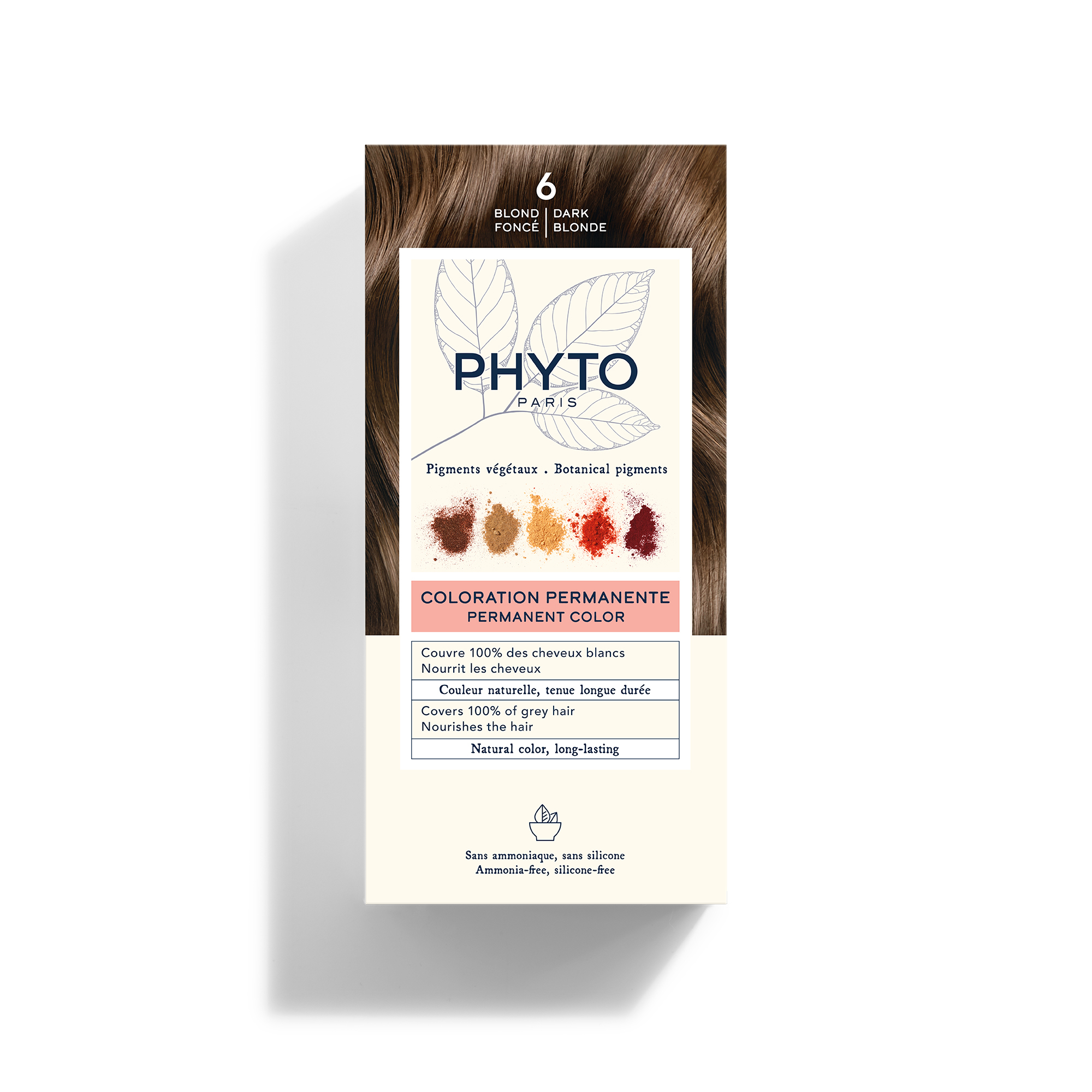 PHYTO COLOR Farba do włosów - 6 CIEMNY BLOND zdjęcie